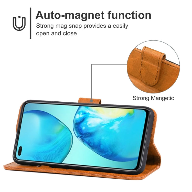 For Infinix Note 8 Leather Phone Case