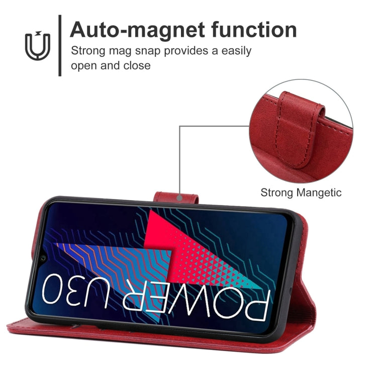 For Wiko Power U30 Leather Phone Case