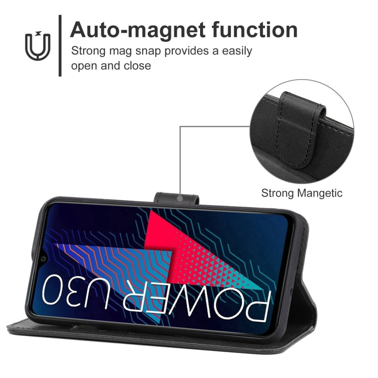 For Wiko Power U30 Leather Phone Case