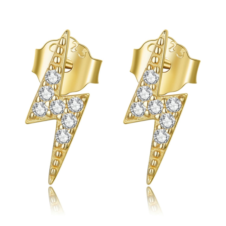 S925 Sterling Silver Mini Lightning Ear Stud Women Earrings