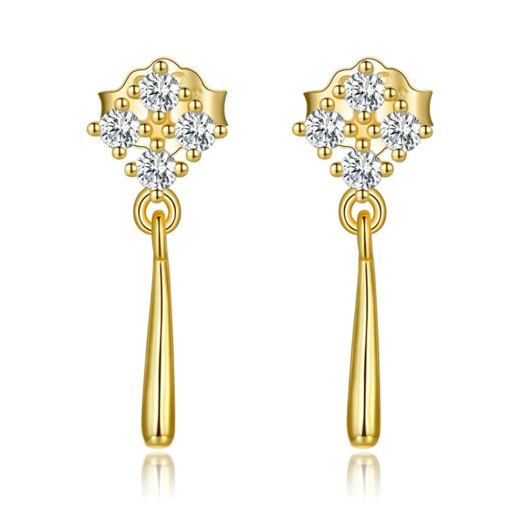 S925 Sterling Silver Bright Ear Stud Women Earrings