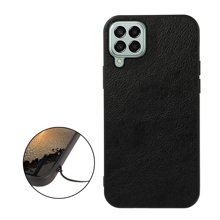 For Samsung Galaxy M33 5G Two-color Litchi Texture PU Phone Case