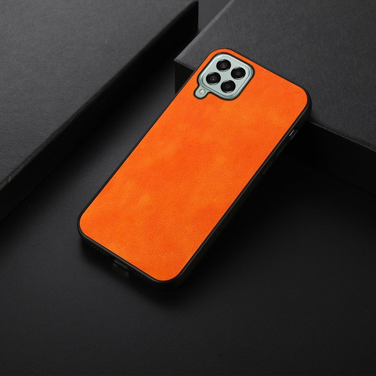 For Samsung Galaxy M33 5G Two-color Litchi Texture PU Phone Case