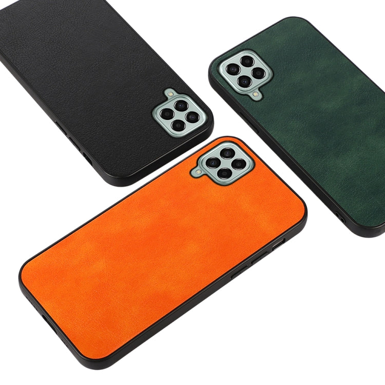 For Samsung Galaxy M33 5G Two-color Litchi Texture PU Phone Case