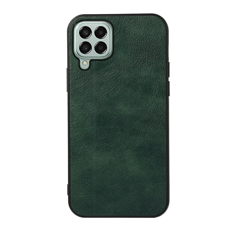 For Samsung Galaxy M33 5G Two-color Litchi Texture PU Phone Case