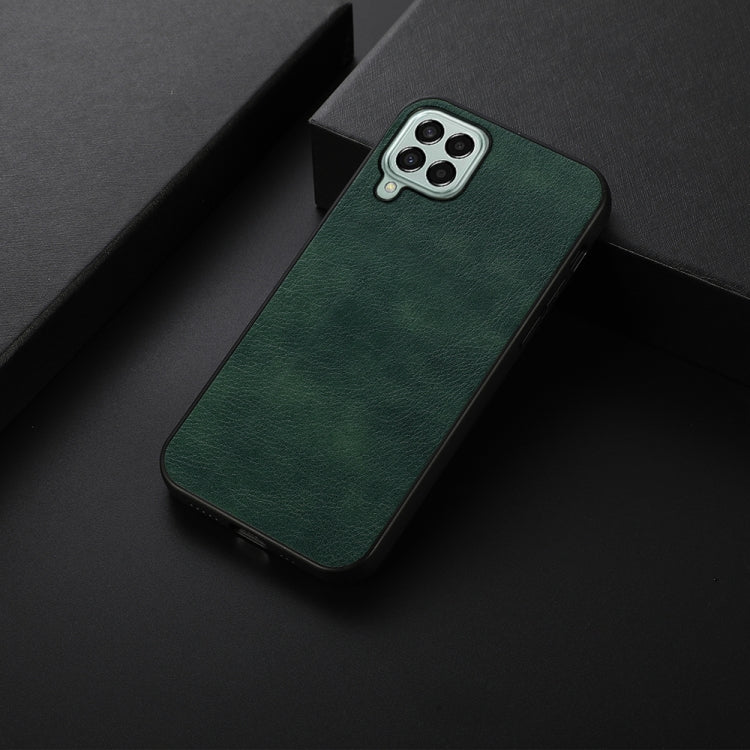 For Samsung Galaxy M33 5G Two-color Litchi Texture PU Phone Case