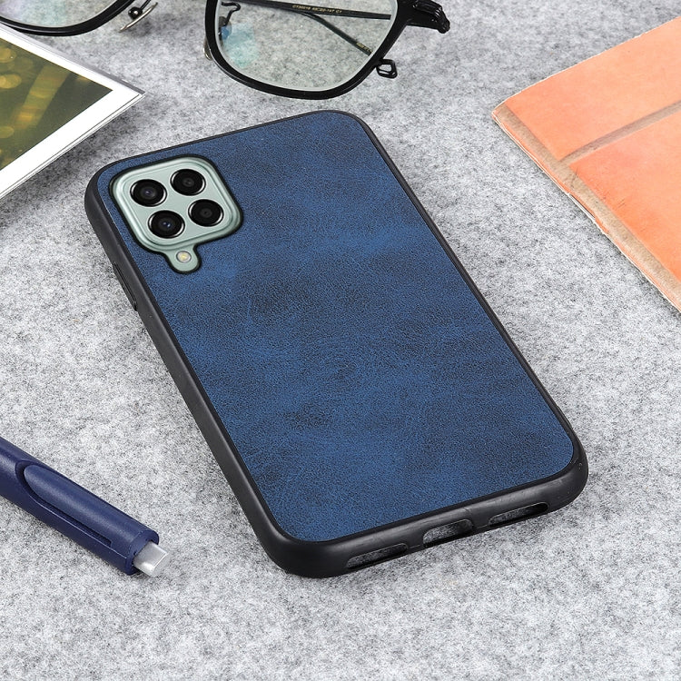 For Samsung Galaxy M33 5G Two-color Calf Texture PU Phone Case