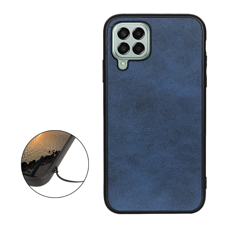 For Samsung Galaxy M33 5G Two-color Calf Texture PU Phone Case