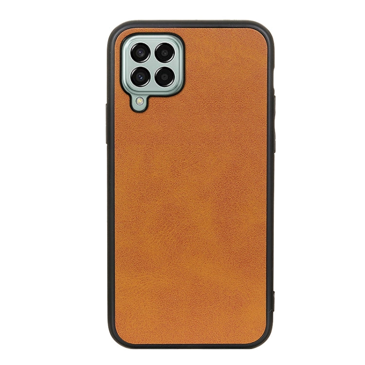 For Samsung Galaxy M33 5G Two-color Calf Texture PU Phone Case