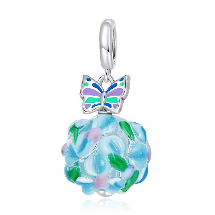 S925 Sterling Silver Butterfly Flower Cluster Pendant DIY Bracelet Necklace Accessories
