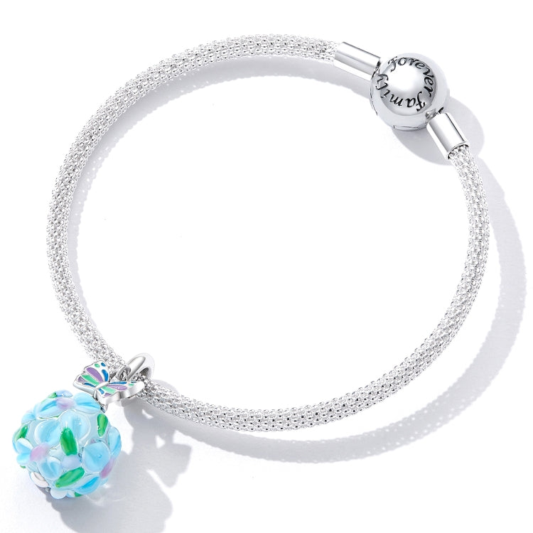 S925 Sterling Silver Butterfly Flower Cluster Pendant DIY Bracelet Necklace Accessories