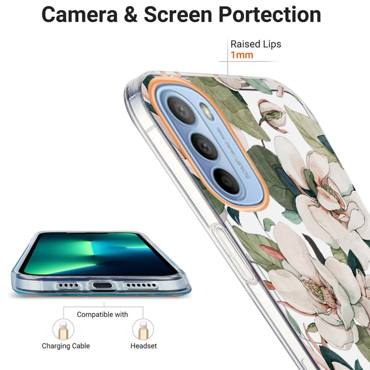 For Motorola Moto G31 / G41 Ring IMD Flowers TPU Phone Case