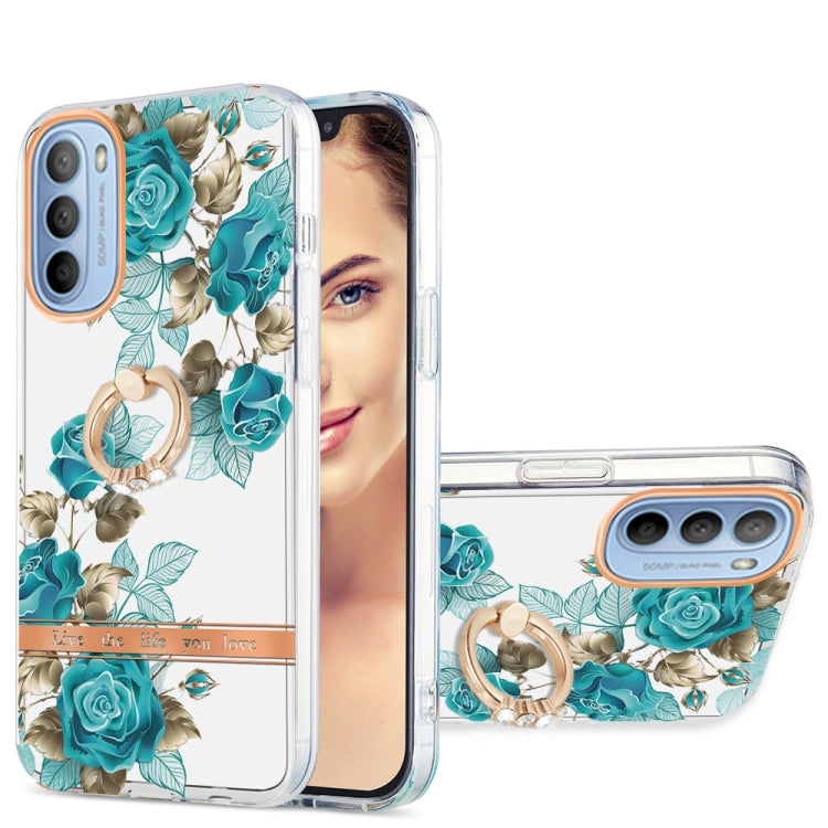 For Motorola Moto G31 / G41 Ring IMD Flowers TPU Phone Case