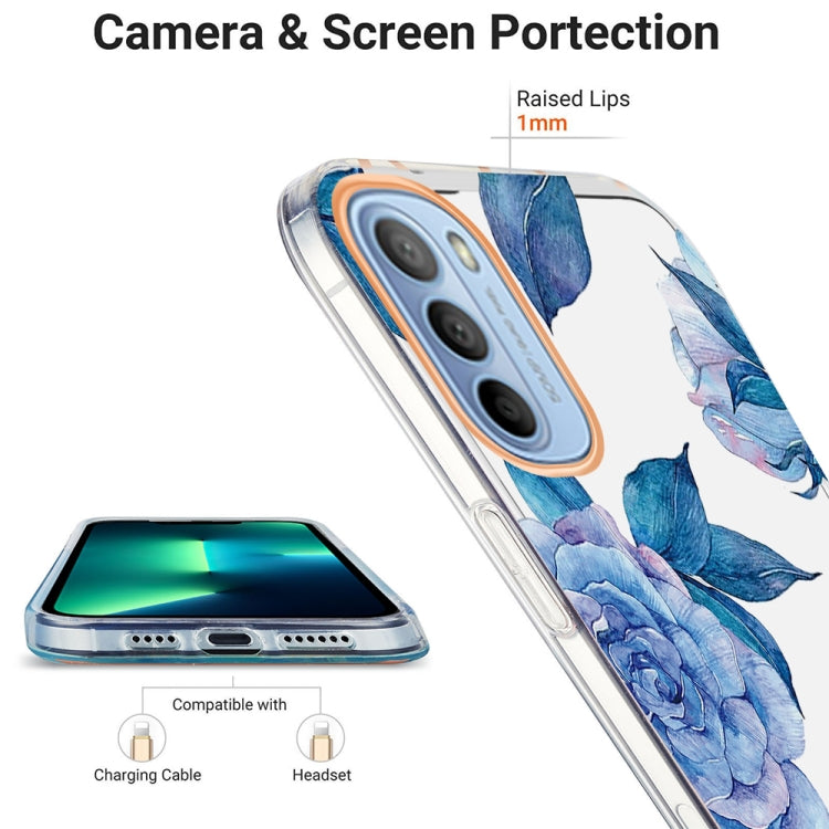 For Motorola Moto G31 / G41 Ring IMD Flowers TPU Phone Case