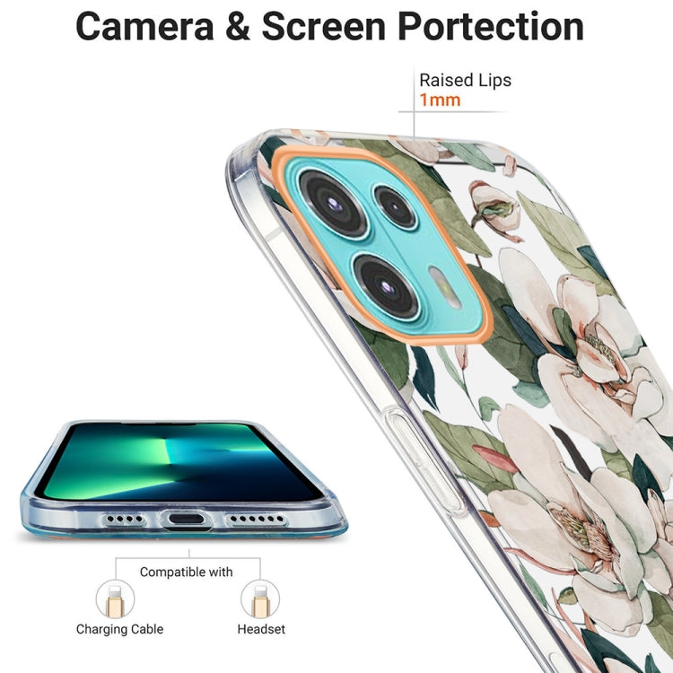 For Motorola Moto Edge 20 Lite Ring IMD Flowers TPU Phone Case