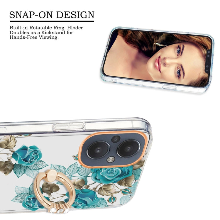 For OnePlus Nord N20 5G Ring IMD Flowers TPU Phone Case