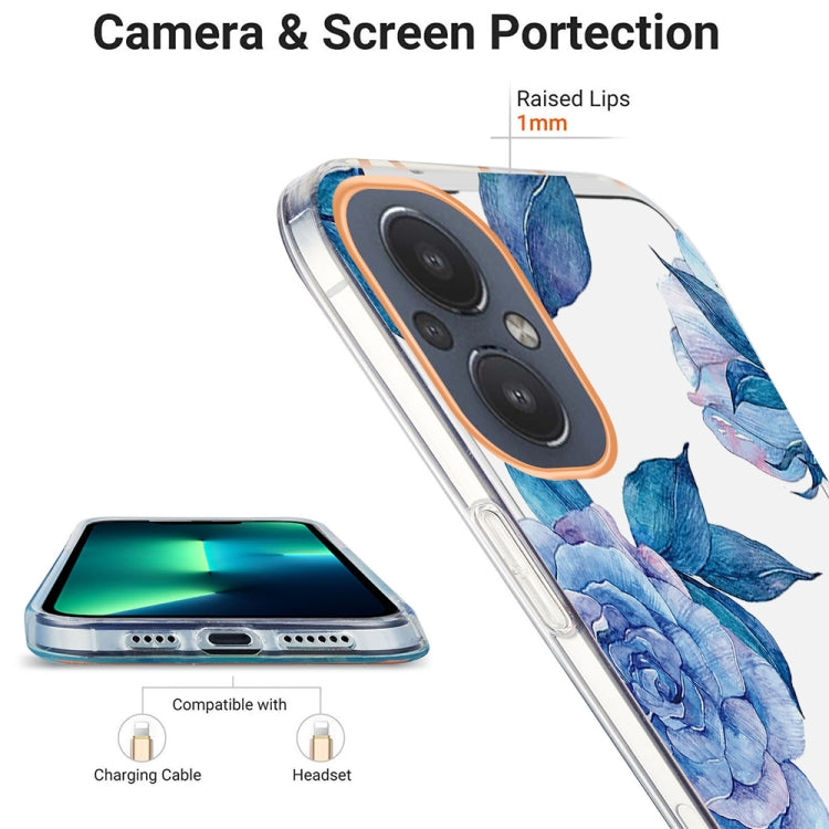For OnePlus Nord N20 5G Ring IMD Flowers TPU Phone Case