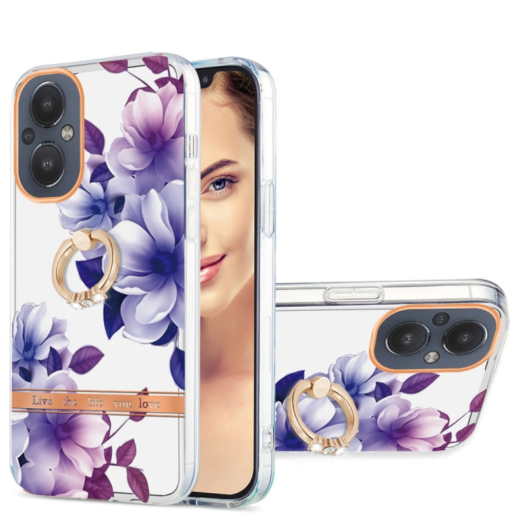 For OnePlus Nord N20 5G Ring IMD Flowers TPU Phone Case