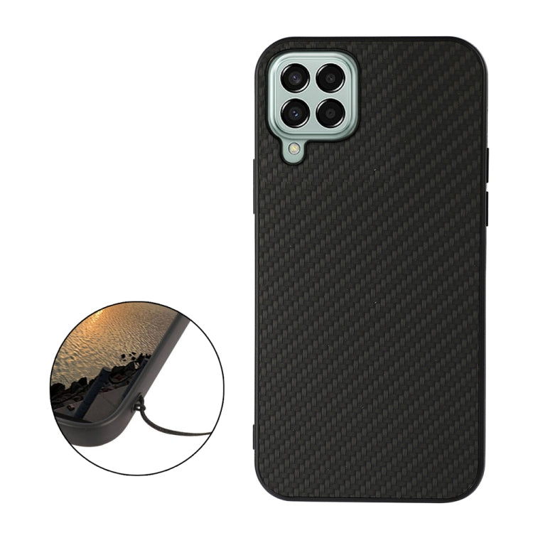 For Samsung Galaxy M33 5G Carbon Fiber Texture Shockproof Case