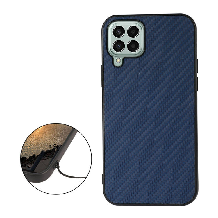 For Samsung Galaxy M33 5G Carbon Fiber Texture Shockproof Case