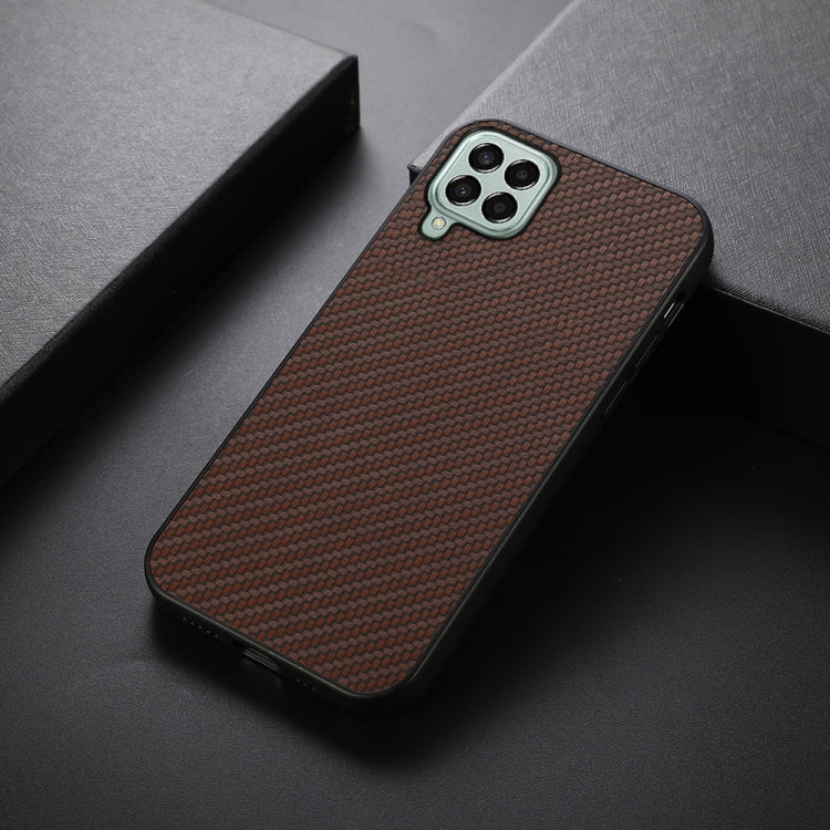 For Samsung Galaxy M33 5G Carbon Fiber Texture Shockproof Case
