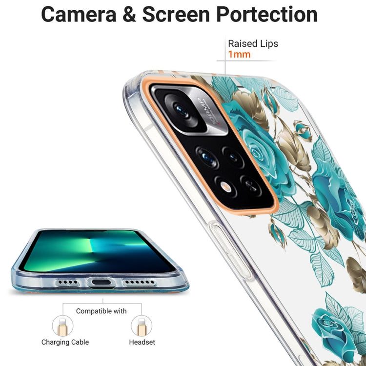 For Xiaomi Redmi Note 11 Pro / Note 11 Pro+ Ring IMD Flowers TPU Phone Case