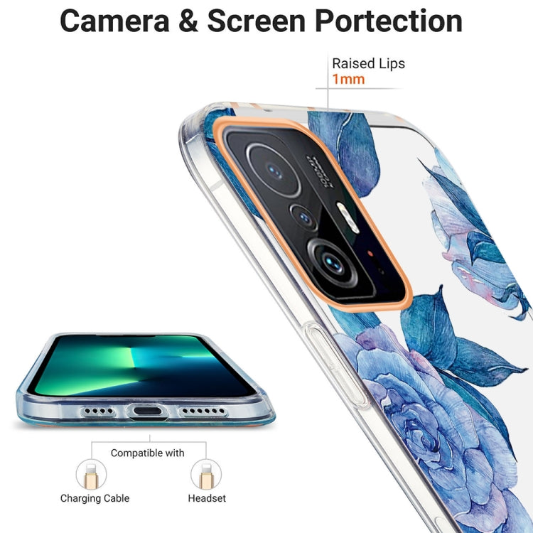 For Xiaomi Mi 11T Ring IMD Flowers TPU Phone Case