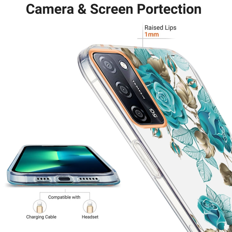 For OPPO A55 5G / A54 4G / A53S 5G / A16 / A54S 4G Ring IMD Flowers TPU Phone Case