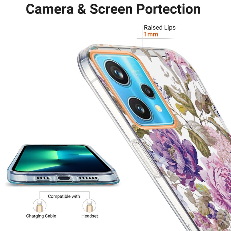 For OPPO Realme 9 Pro+ 5G Ring IMD Flowers TPU Phone Case