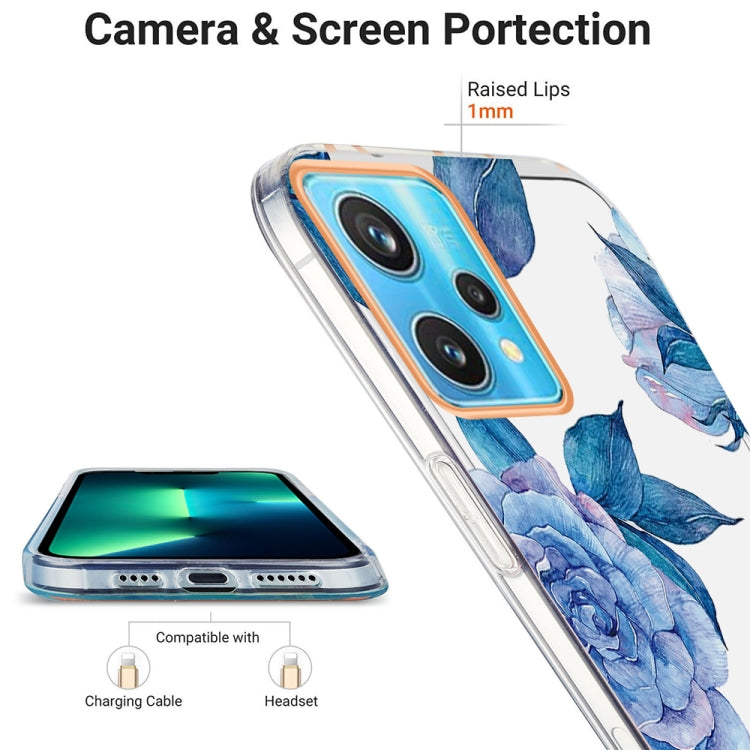 For OPPO Realme 9 Pro 5G Ring IMD Flowers TPU Phone Case