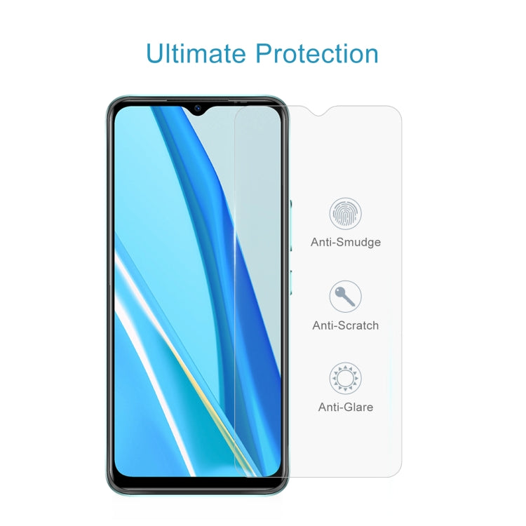 50 PCS 0.26mm 9H 2.5D Tempered Glass Film For Itel A49
