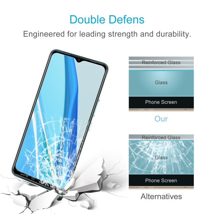 50 PCS 0.26mm 9H 2.5D Tempered Glass Film For Itel A49