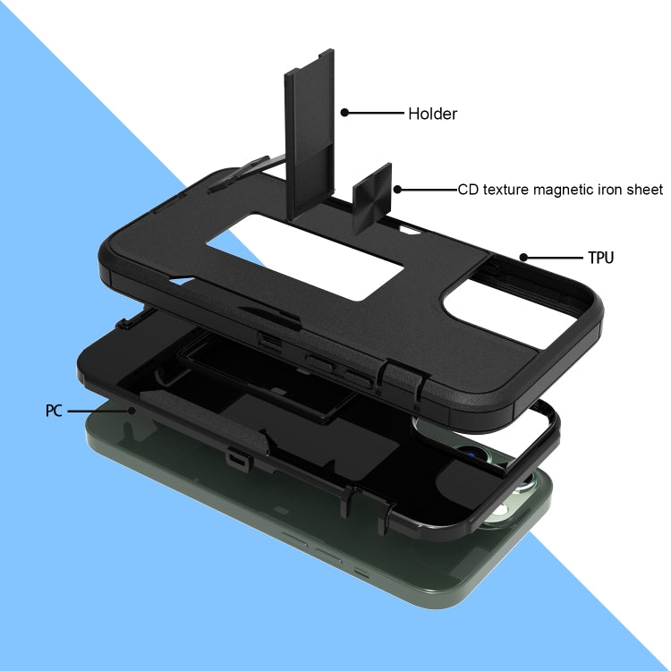 For iPhone 12 Magnetic Holder Phone Case