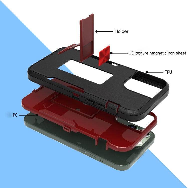 For iPhone 12 Pro Max Magnetic Holder Phone Case