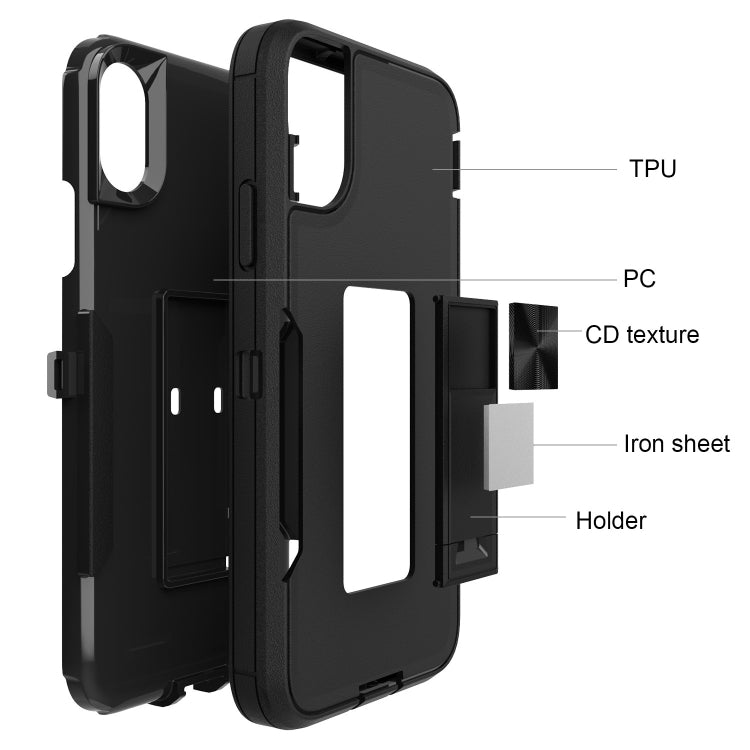 For iPhone X / XS Magnetic Holder Phone Case