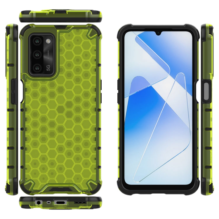 For OPPO A55 5G Shockproof Honeycomb PC + TPU Protective Case