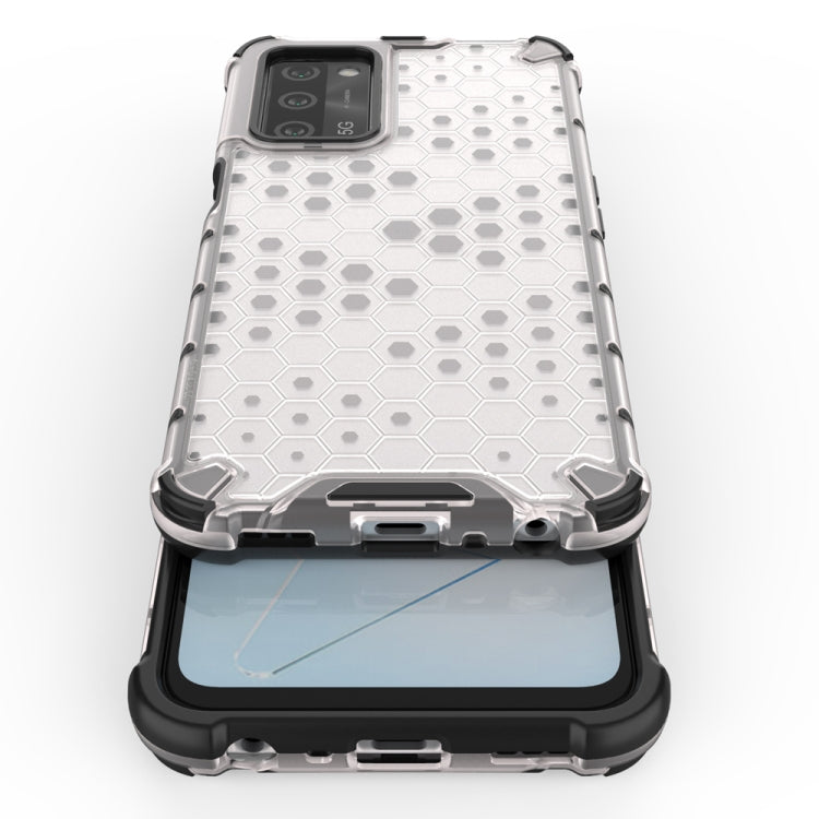 For OPPO A55 5G Shockproof Honeycomb PC + TPU Protective Case