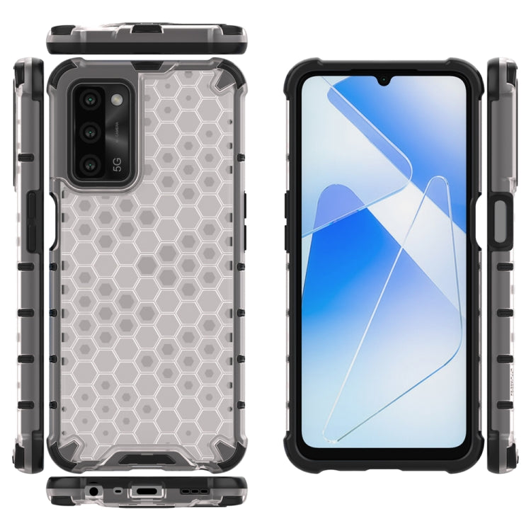 For OPPO A55 5G Shockproof Honeycomb PC + TPU Protective Case