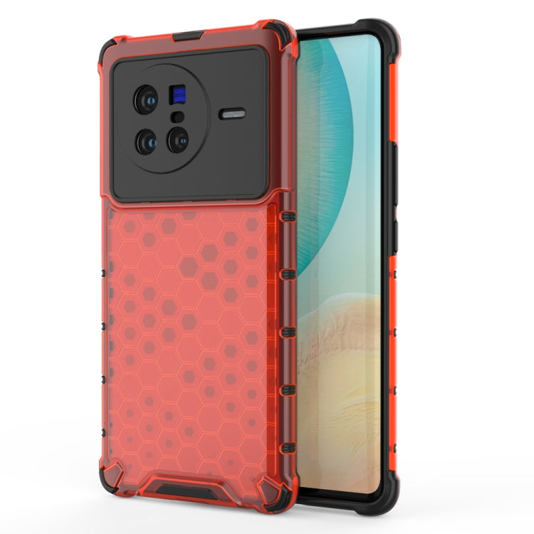 For vivo X80 5G China Shockproof Honeycomb PC + TPU Protective Case