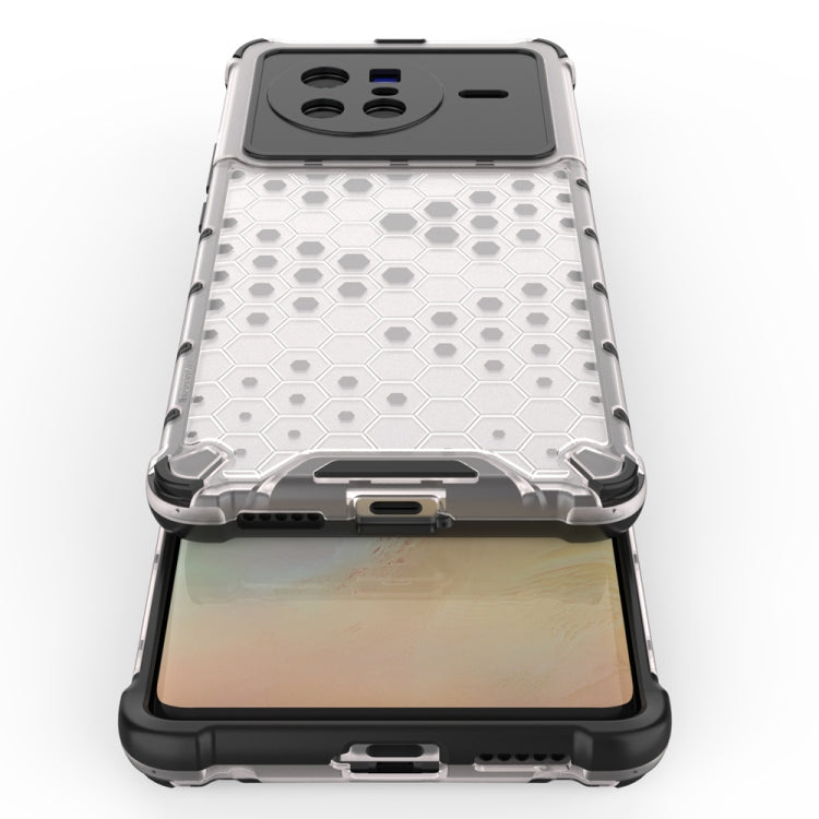 For vivo X80 5G China Shockproof Honeycomb PC + TPU Protective Case