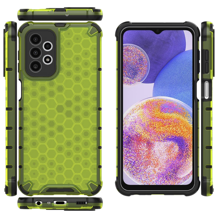 For Samsung Galaxy A23 Shockproof Honeycomb PC + TPU Protective Case