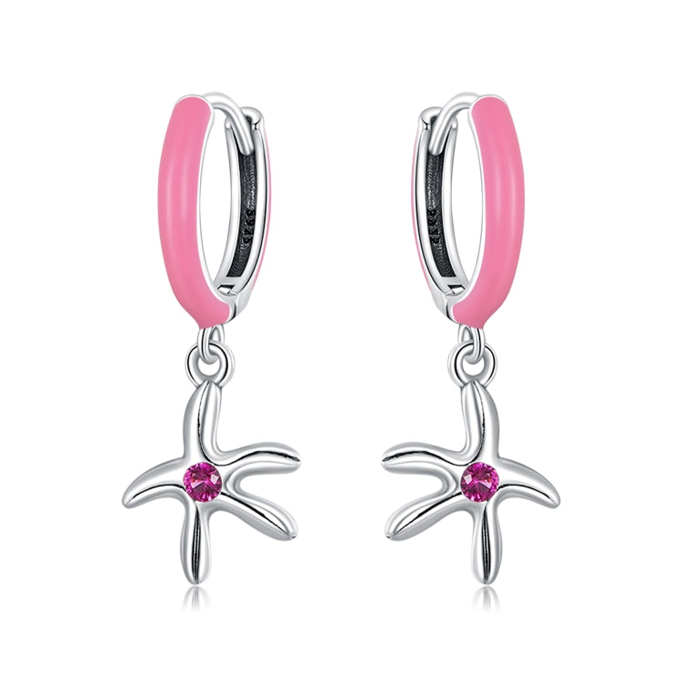 S925 Sterling Silver Delicate Starfish Ear Buckle Women Earrings