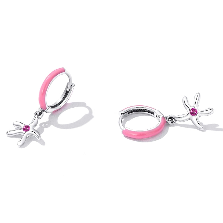 S925 Sterling Silver Delicate Starfish Ear Buckle Women Earrings