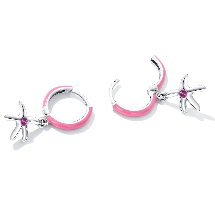 S925 Sterling Silver Delicate Starfish Ear Buckle Women Earrings