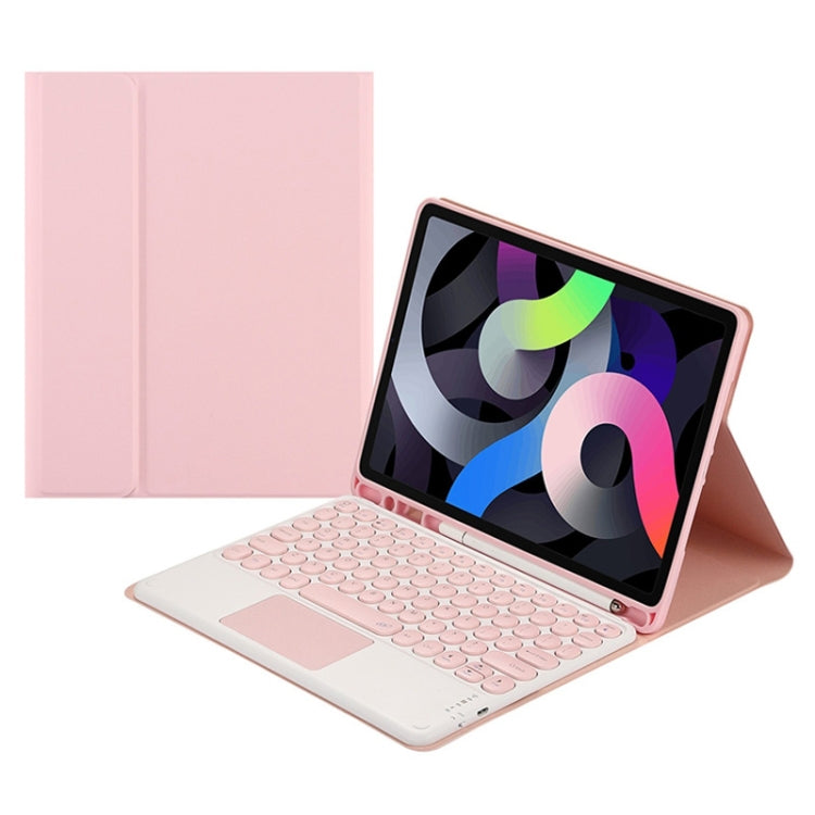Round Cap Bluetooth Keyboard Leather Case with Pen Slot &