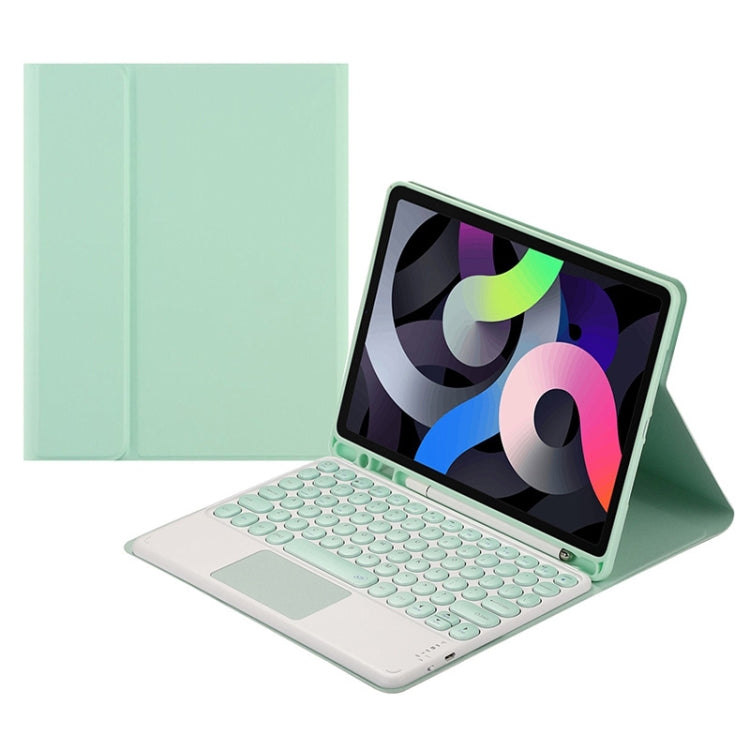 Round Cap Bluetooth Keyboard Leather Case with Pen Slot &