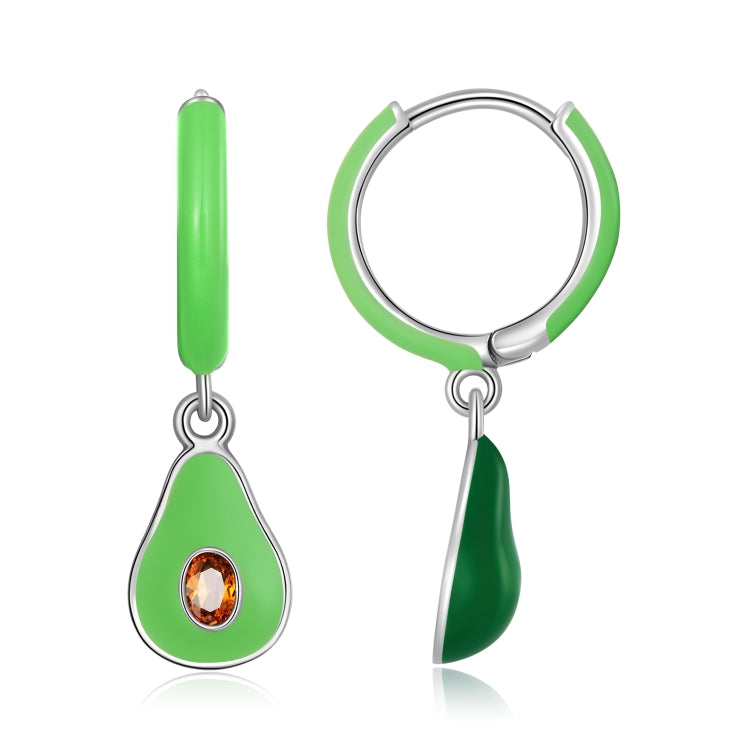 S925 Sterling Silver Avocado Ear Buckle Women Earrings