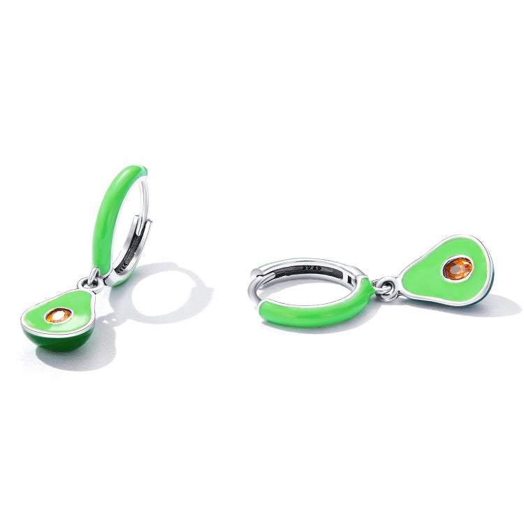 S925 Sterling Silver Avocado Ear Buckle Women Earrings
