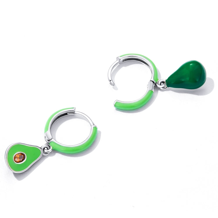 S925 Sterling Silver Avocado Ear Buckle Women Earrings