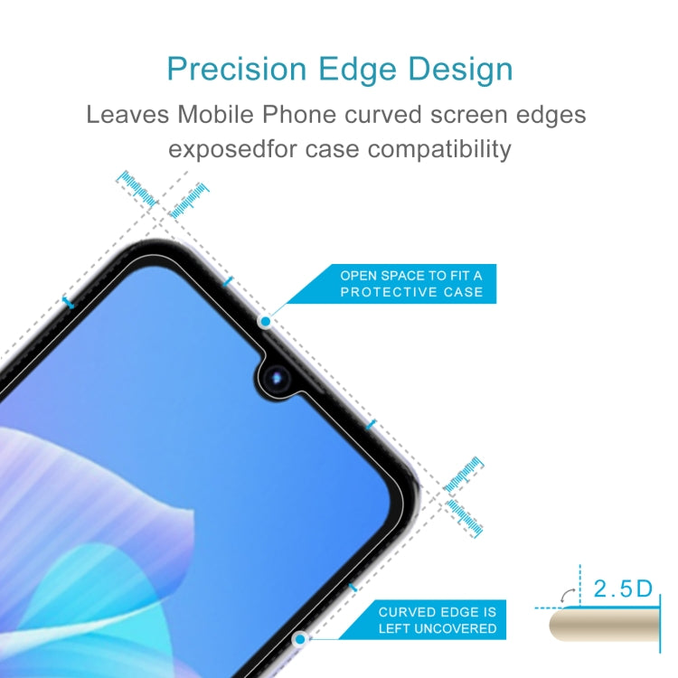 50 PCS 0.26mm 9H 2.5D Tempered Glass Film For Itel A26